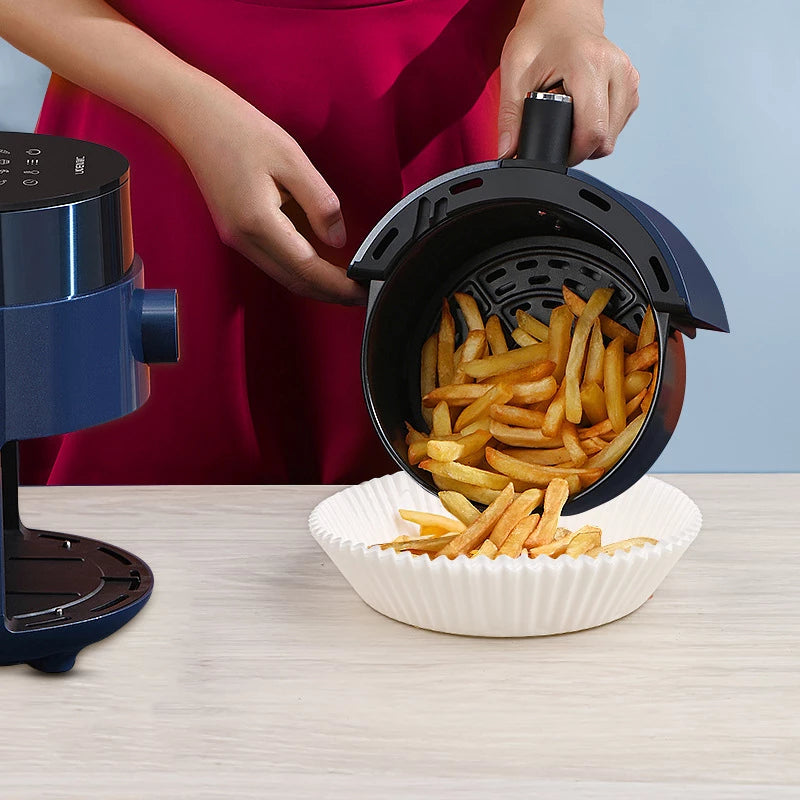 Forro de Papel Antiaderente para Air Fryer